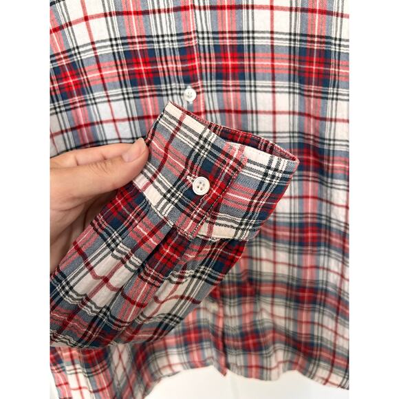 J. McLaughlin Women's Plaid Button Up Shirt Top Long Sleeves Multicolor Size 8 - Picture 5 of 10